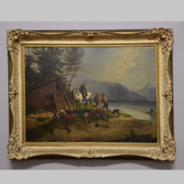 Unbekannte/r Künstler/in, Jagdmotiv, 19. Jh.