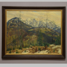Paul Förtsch, Herbstlandschaft mit Bergkulisse, 20. Jh.