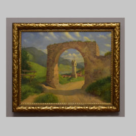 Emil Limmer, Schwedentor mit Blick auf Spitz, 19./20. Jh.