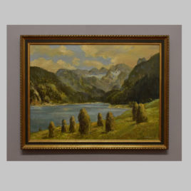 J. Brenner, Landschaft mit Heumanderl, 1 H. 20. Jh.