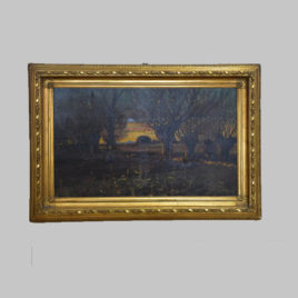 Unbekannte/r Künstler/in, Landschaft mit Kopfweiden, 19. Jh.