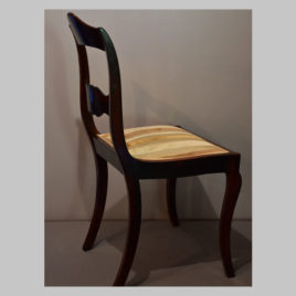 Satz von 3 holländischen Sesseln, um 1830
